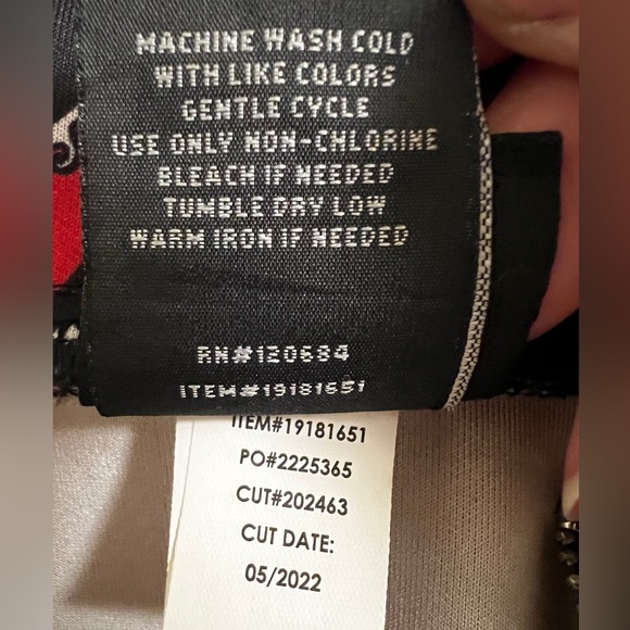 Emily the Strange Hot Topic Black Goth Flare Skater Mini Skirt Front Zip Large - Picture 8 of 12